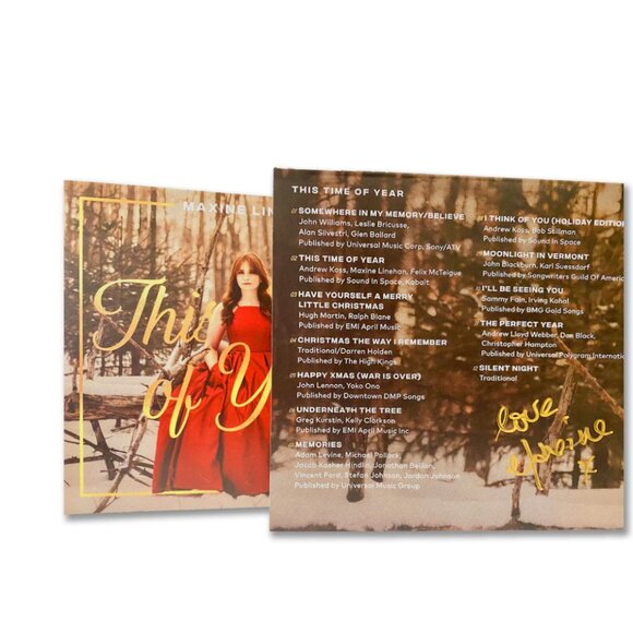⭐️ FREE - MAXINE LINEHAN SIGNED "THIS TIME OF YEAR" HOLIDAY MUSIC PHYSICAL CD - Picture 2 of 13
